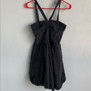 Bebe off black silk dress S